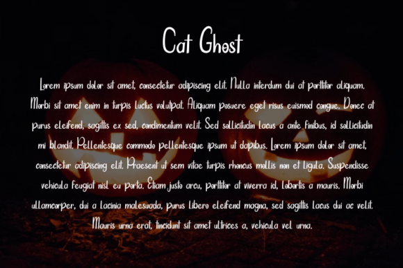 Cat Ghost Font - Preview 3