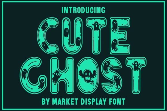 Cute Ghost Decorative Font By Doodle Alphabet