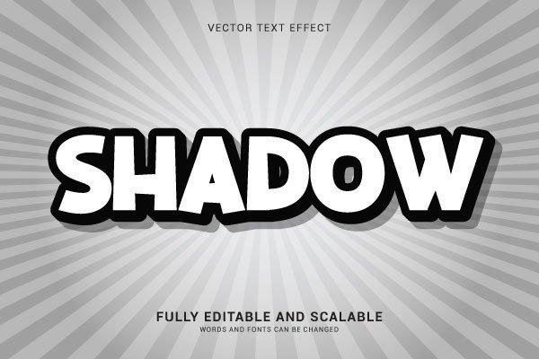 Editable Text Effect Shadow Style Graphic by yellagraphic · Creative ...