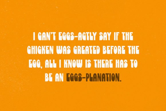 Eggciting Font - Preview 2