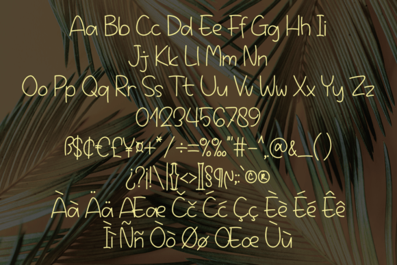 Fresh Yellow Font PNG with transparent background - Preview 4