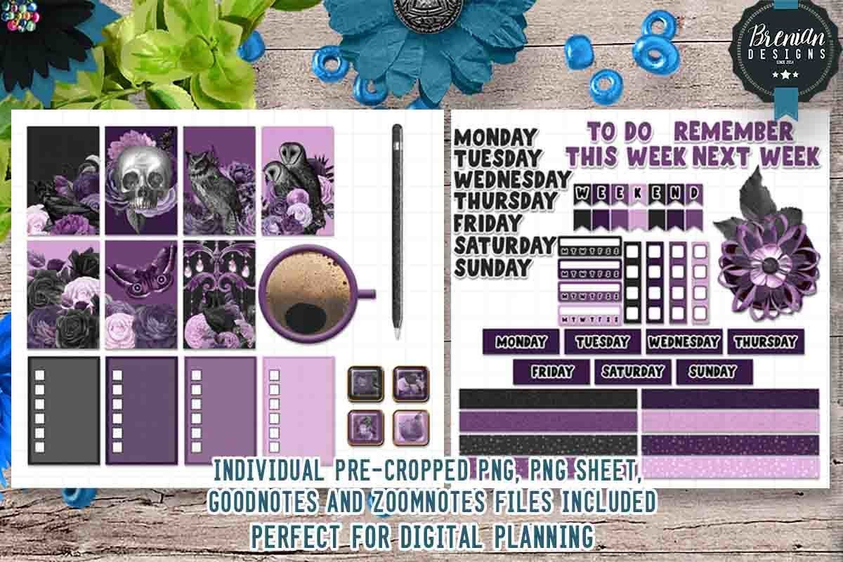 Gothic Moments Digital Stickers Graphic by Bren Wotherspoon · Creative ...