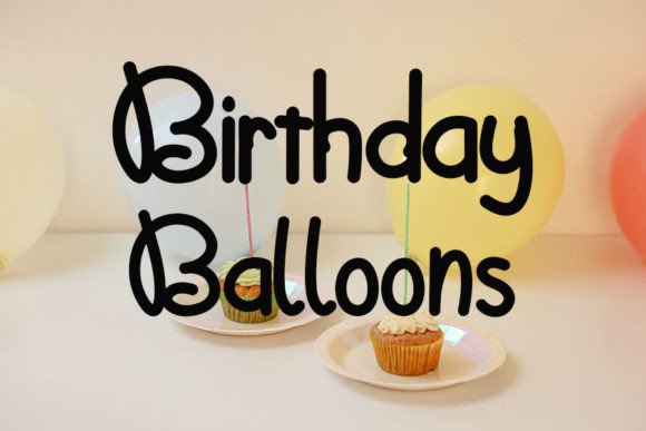 Happy Birthday Font - Preview 1
