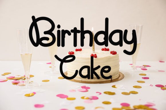 Happy Birthday Font - Preview 2