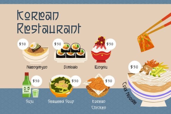 Koreanst Font PNG with transparent background - Preview 3