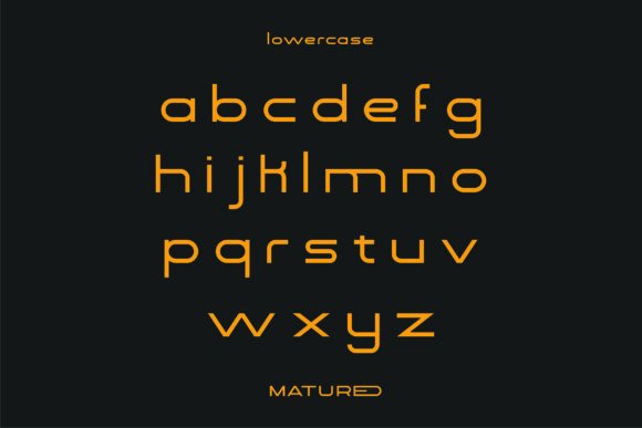 Matured Font PNG with transparent background - Preview 6