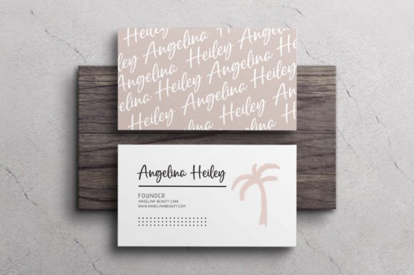 Palm Spring Font PNG with transparent background - Preview 2