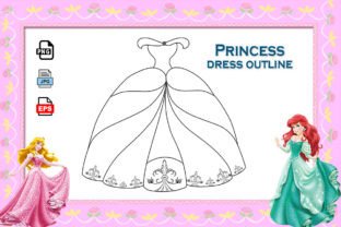 disney princess dress template Cinderella's Gown Template  Small