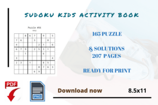 Sudoku Activity Puzzle Interior for Kids Graphic by Sunday Design ...