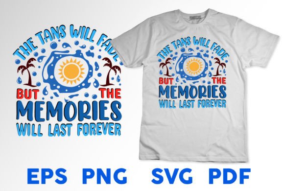 Preview of Summer Beach T-Shirt Graphic Designs T-shirt, sticker, and sublimation design