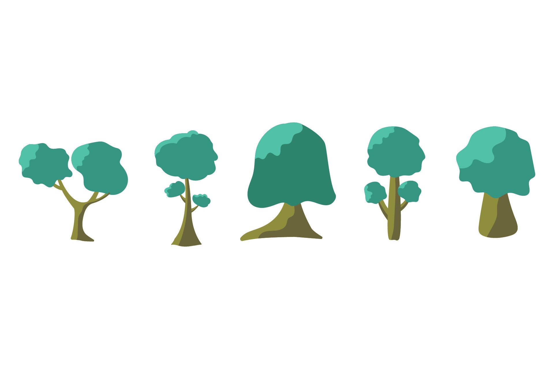Tree Graphic by renjanastudioku · Creative Fabrica