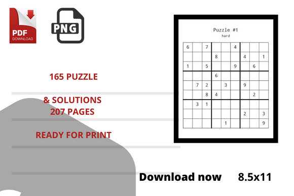 165 Sudoku Puzzle Kids Puzzle Solutions Graphic by Sunday Design ...
