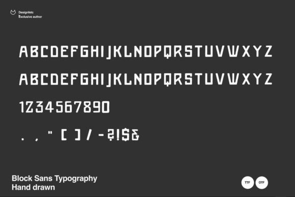 Block Sans Font - Preview 1