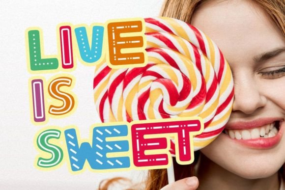 Colorful Candy Font - Preview 3