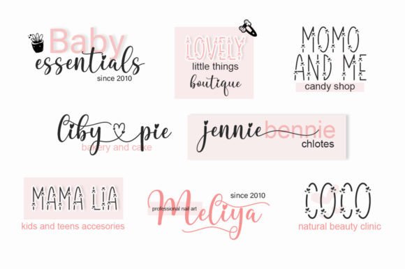 Daisy Duo Font PNG with transparent background - Preview 2