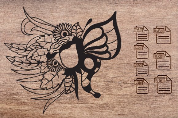 Floral Butterfly Paper Cut SVG Graphic by Art Hub · Creative Fabrica