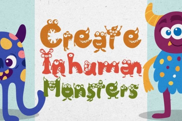 Friendly Monster Font - Preview 1