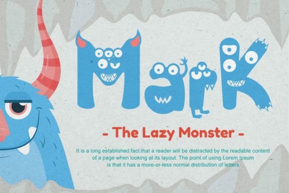 Friendly Monster Font - Preview 2