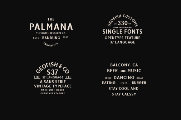 Geofish Font - Preview 3