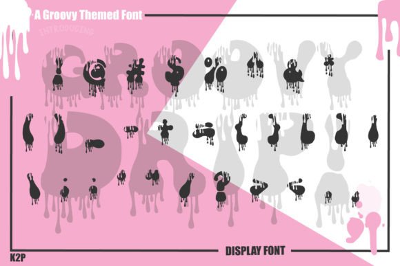 Groovy Drip! Font - Preview 5