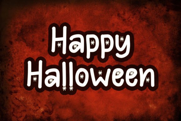 Hello Spider Font PNG with transparent background - Preview 1