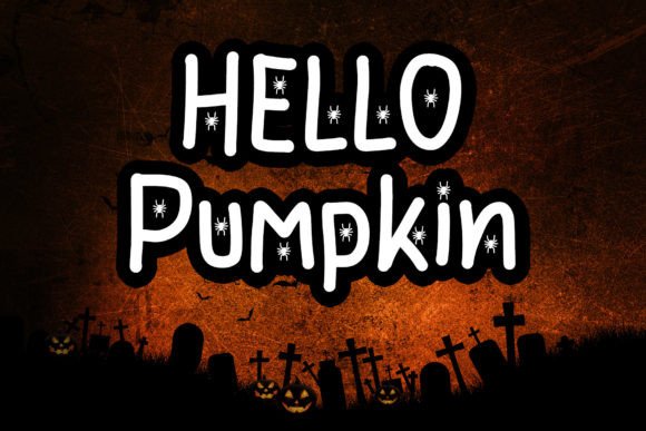 Hello Spider Font PNG with transparent background - Preview 4