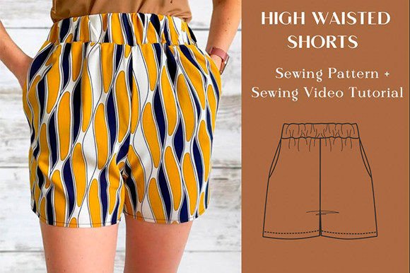 High Waisted Shorts Sewing Pattern