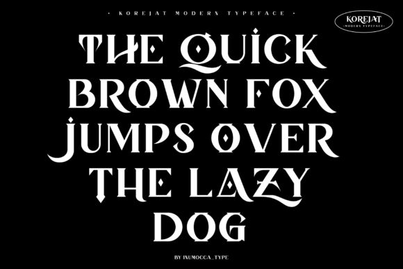 Korejat Font PNG with transparent background - Preview 1