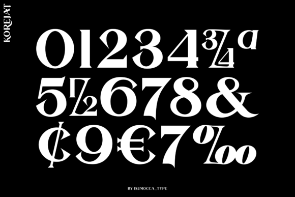 Korejat Font PNG with transparent background - Preview 5