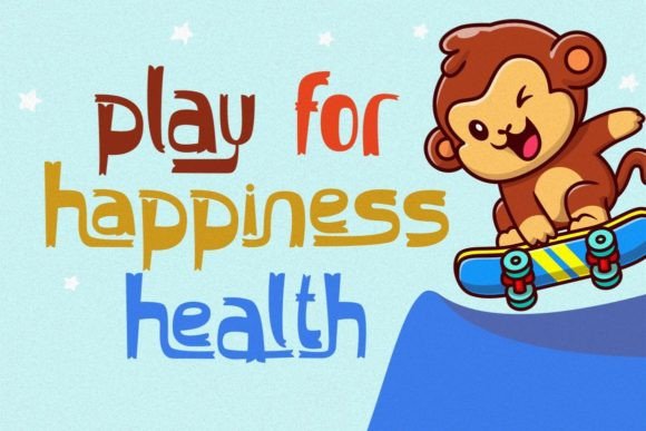 Laughing Kids Font PNG with transparent background - Preview 1