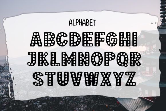 Light Circle Font PNG with transparent background - Preview 1