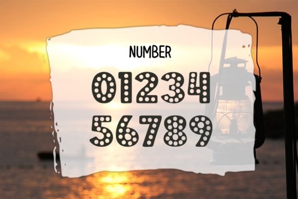 Light Circle Font PNG with transparent background - Preview 2