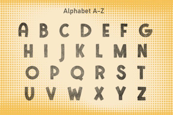 Old Paper Font PNG with transparent background - Preview 4