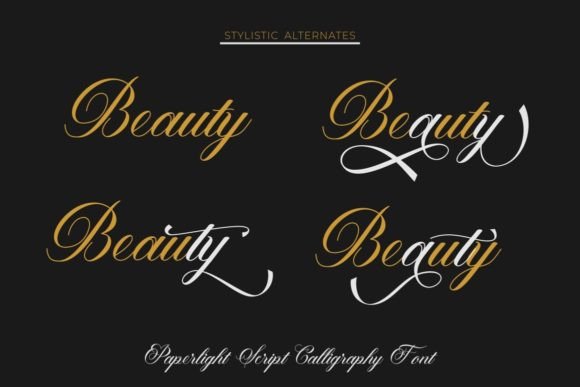 Paperlight Script Font font preview - 1