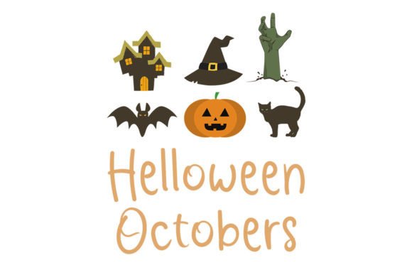 Pumpkin Saturday Font PNG with transparent background - Preview 1