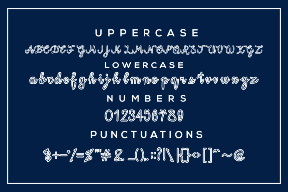 Qenzyduck Font font preview - 2
