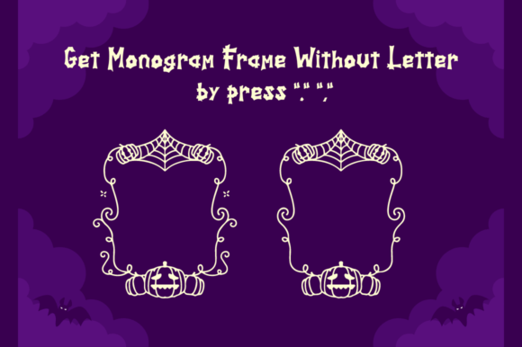 Qorala Monogram Font PNG with transparent background - Preview 3