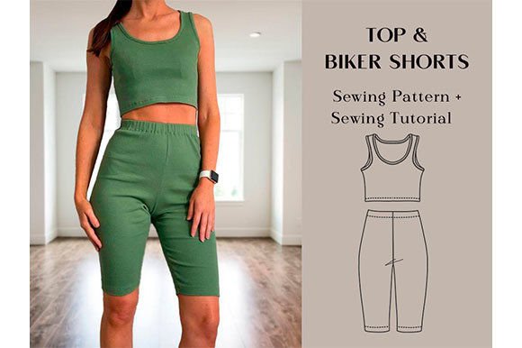 Yoga Top and Shorts Sewing Pattern