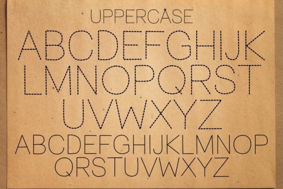 Abc Alphabet Tracing Font - Preview 2