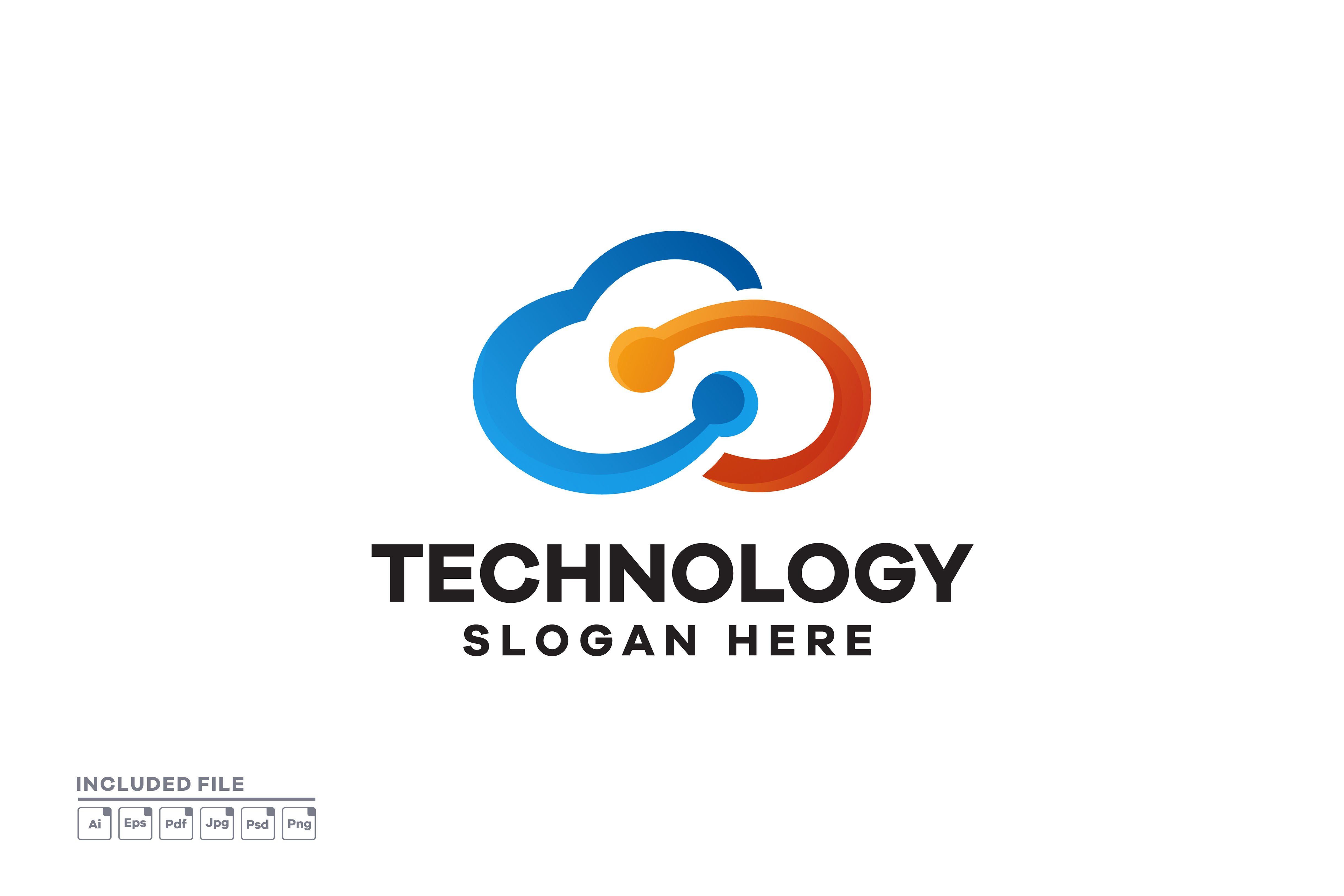 Cloud Technology Gradient Logo Design Graphic by yuanesei · Creative ...