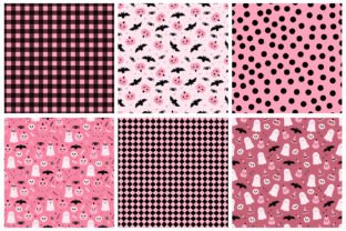 Cute Pink Halloween Digital Paper Graphic by shishkovaiv · Creative Fabrica