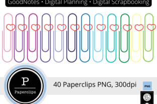 Digital Planner Stickers Paperclip Set, Graphic by Wetfish Designs ...