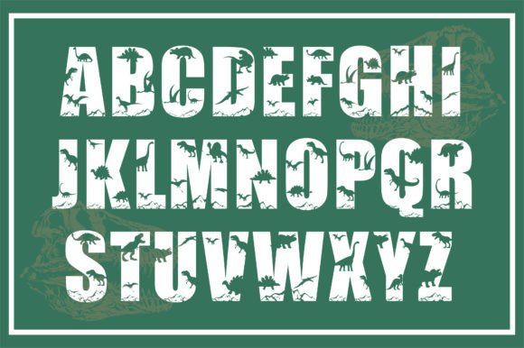 Dinosaur Font - Preview 1