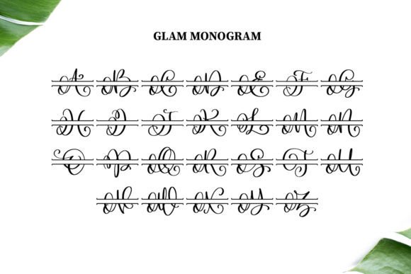 Glam Monogram Font - Preview 3