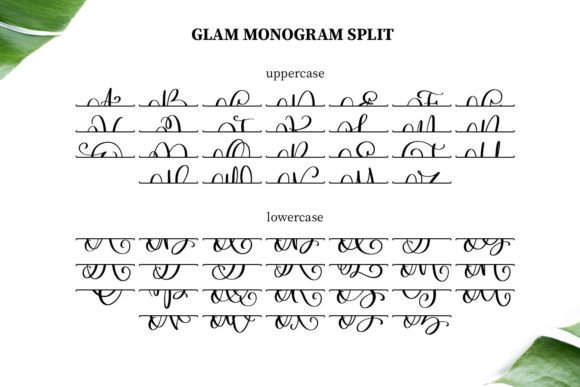 Glam Monogram Font - Preview 4