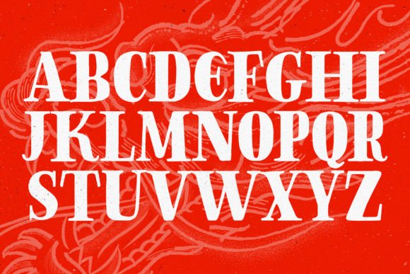 Golden Dragon Font - Preview 2