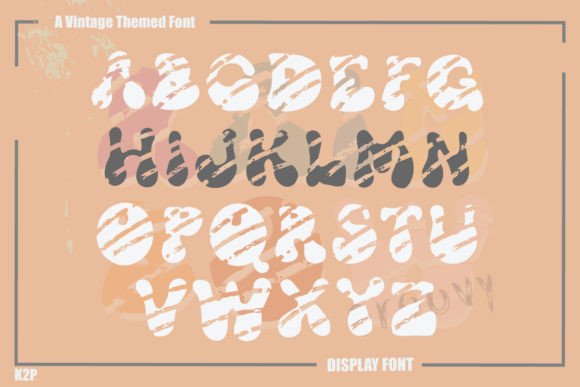 Groovy Rainbow Font - Preview 1