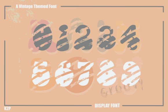 Groovy Rainbow Font - Preview 4