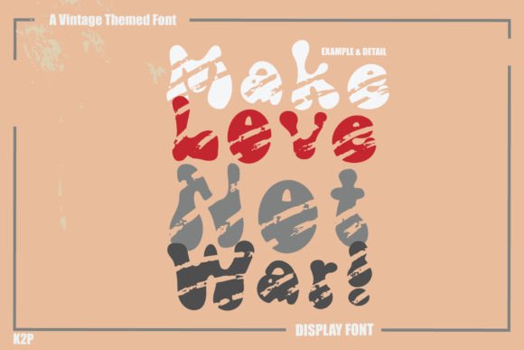 Groovy Rainbow Font - Preview 6