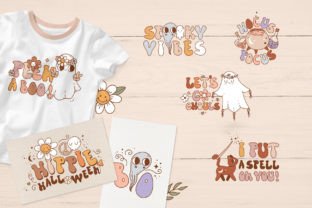 Groovy Retro Halloween - Clipart Bundle Graphic by huxmay · Creative ...